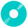 12" blue aqua vinyl