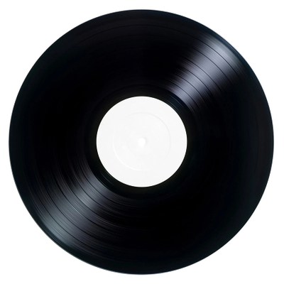 12" black vinyl